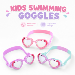 Gafas de Natación Antivaho de Alta Definición para Niños, con Correas de Silicona, Suministro de Fábrica - Product Image 2
