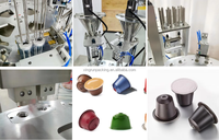 Machine de remplissage de scellage de capsules de café Nespresso instantanée de type rotatif à petite échelle
