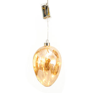 Nhà Máy bán hàng trực tiếp phục sinh trang trí <span class=keywords><strong>LED</strong></span> Pin hoạt động chiếu sáng óng ánh Kính bệ trứng - Product Image 1