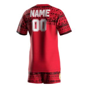 Camiseta Deportiva con Cuello en V del Equipo de Rugby de Irlanda para Hombre, Conjunto de Camiseta y Pantalones Cortos Deportivos, Ropa Deportiva para Hombre - Product Image 2