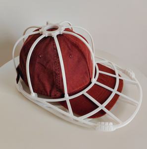 Arandela de gorra de béisbol multifuncional, marco de arandela de sombrero, jaula de lavado de PP, Protector de limpiadores de sombreros de dos pisos - Product Image 1