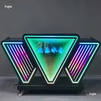 Mesa de mezclas DJ móvil luminosa para discoteca KTV, modelo 981614902751, famosa en internet