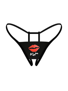 Vente en gros de sous-vêtements pour femmes, taille basse, mature, sans couture, imprimé lèvres, bikinis, strings, culottes, ODM, uni, teint, tricoté - Product Image 6