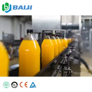 Automatic small scale 2000bph pet bottle concentrate fruit juice beverage hot filling capping machine production line