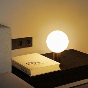 Applique murale noire 2700K, lampe de nuit portable à intensité variable, moderne, rechargeable, fonctionnant sur batterie USB, pour intérieur/extérieur, chambre à coucher - Product Image 2
