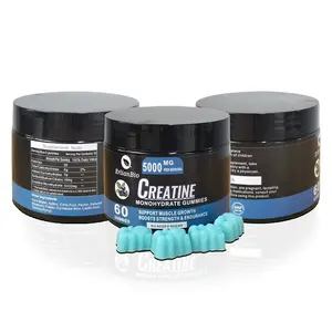 Nam và nữ Creatine Monohydrate Gummies tăng sức chịu đựng tăng trưởng cơ bắp hương vị Việt quất tự nhiên