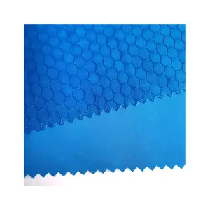 210d Honeycomb Ripstop Poly Poliéster Oxford Tecido com Pvc Revestido para Camisola Vestido Vestuário Home Textile