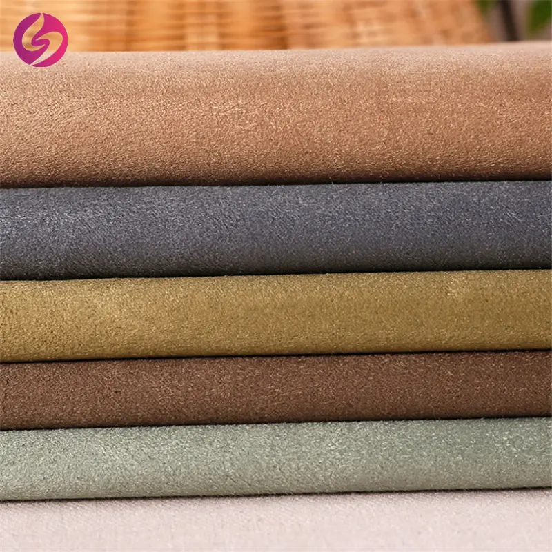 Fabric Factory 100% Polyester Knitted Synthetic Leather Suede Faux Fur fabrics