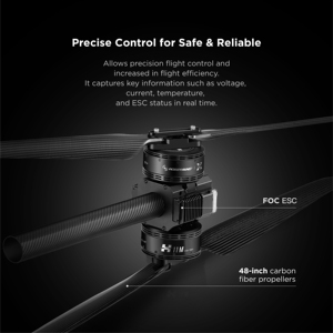 Lớn UAV động cơ các nhà sản xuất hobbywing <span class=keywords><strong>Copter</strong></span> sử dụng độc đáo Cơ chế ổ đĩa 2 trong <span class=keywords><strong>1</strong></span> Combo mạnh mẽ động cơ đồng trục ESC - Product Image 2