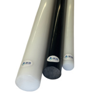 Barre ronde en nylon HDPE noir, diamètre 90 mm, barre en polyamide, barre en nylon d'ingénierie PA6