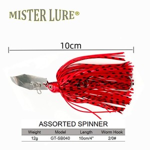 MESTER-señuelo de pesca, cebo zumbador catterbait de silicona, falda de Indiana, plantilla de pesca, 12g, 100mm, SB040 - Product Image 2