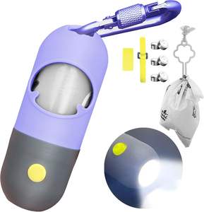 Dispensador de bolsas de caca de perro personalizado con linterna LED incorporada y clip de <span class=keywords><strong>metal</strong></span> para correa - Product Image 5