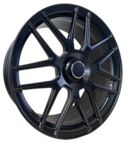 Jantes en aluminium forgé monobloc multi-rayons noir brillant S1-00333 6061-T6, 17-24 pouces, PCD, ET, CB personnalisés