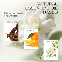 Bougie en verre personnalisée de luxe avec logo personnalisé, cire de soja naturelle aromathérapeutique, avec boîte pour la Saint-Valentin et Thanksgiving
