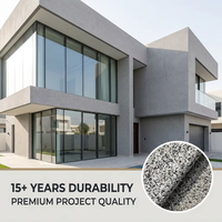 Revêtement liquide imperméable pour murs extérieurs, texture marbre, pour façade de bâtiment, application facile par pulvérisation, peinture pour maison