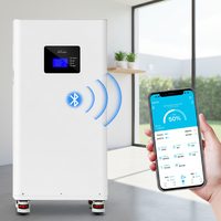 Système de stockage d'énergie domestique tout-en-un, hybride, connecté au réseau, empilable, 48V LiFePO4, BMS, onduleur, DC UPS, IP65, 10-20KWh
