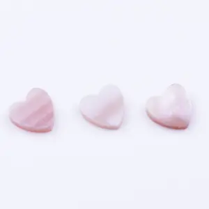 Wholesale Natural Loose Gemstone Pink MOP Shell Heart Shape Mother Of Pearl Pink Shell