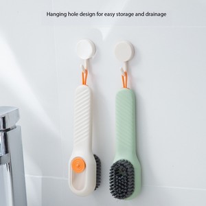<span class=keywords><strong>Brosse</strong></span> à chaussures multifonctionnelle à distribution de liquide, <span class=keywords><strong>brosse</strong></span> de nettoyage domestique à pression <span class=keywords><strong>pour</strong></span> chaussures et vêtements à poils souples - Product Image 4