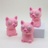Jouet anti-stress souple en vinyle aux yeux pastel, fabriqué au Guangdong, Chine, pour les 14 ans et plus