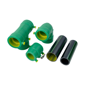 Tuberías y Accesorios de Suministro de Combustible <span class=keywords><strong>CR</strong></span> HDPE de Doble Capa SDR11, Conductores de Calor, con Franjas Negras y Verdes, de 6/12 m de Longitud, para Estaciones de Servicio Subterráneas - Product Image 1