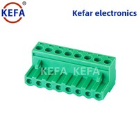 Borniers de connexion unisexe en cuivre KF2EDGK-5.0/KF2EDGK-5.08 12-24AWG, 10A max. ampères continus, 2-24 pôles