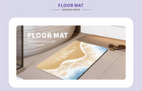 Tapis de bain de luxe SHENGDE, design moderne, super absorbant, rose, style « Get Naked », mignon, antidérapant, doux, pour la maison et l'hôtel