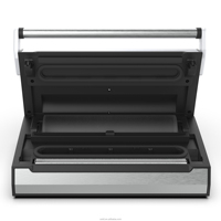 Machine d'emballage sous vide électrique automatique en gros 90Kpa, scelleuse alimentaire 130W à double pompe pour cuisine, maison, camping-car, voiture, petite scelleuse