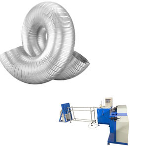 Machine de formage de conduits semi-rigides flexibles en aluminium pur SS Machine de fabrication de tuyaux d'échappement pour chauffage au gaz de cheminée - Product Image 1