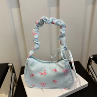 Sac messager multifonctionnel en PU imperméable et durable pour femme, motif fraise mignon, petit format carré, fermeture éclair, collection automne