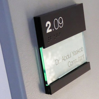 Signalisation tactile ADA, signalisation 3D en braille, numéro de chambre d'hôtel