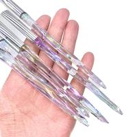 Docolor — lot de 15 pinceaux de maquillage à manche en cristal, brosses cosmétiques avec diamants, pour fond de teint, correcteur, ombres à paupières, balayage