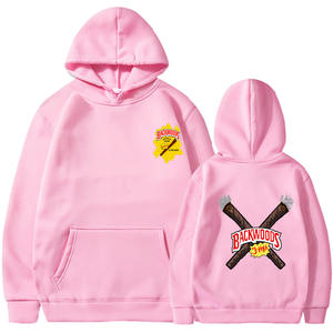 เสื้อฮู้ดดี้สตรีทแวร์ทรงโอเวอร์ไซส์สำหรับผู้ชาย ผ้าโพลีเอสเตอร์ผสมคอตตอน พิมพ์ลายการ์ตูนอนิเมะแบบกำหนดเอง <span class=keywords><strong>ราคา</strong></span>โรงงาน - Product Image 2