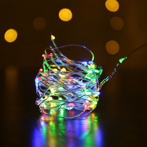 สายไฟ LED ทองแดง 20 ดวง แสงสีขาวนวล สำหรับตกแต่งภายใน ตกแต่งเค้ก จัดดอกไม้ ใช้แบตเตอรี่ - Product Image 3
