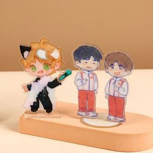 Support de présentation en acrylique personnalisé pour figurine de dessin animé, porte-clés transparent en plastique style anime, modèle souvenir décoratif - Product Image 1