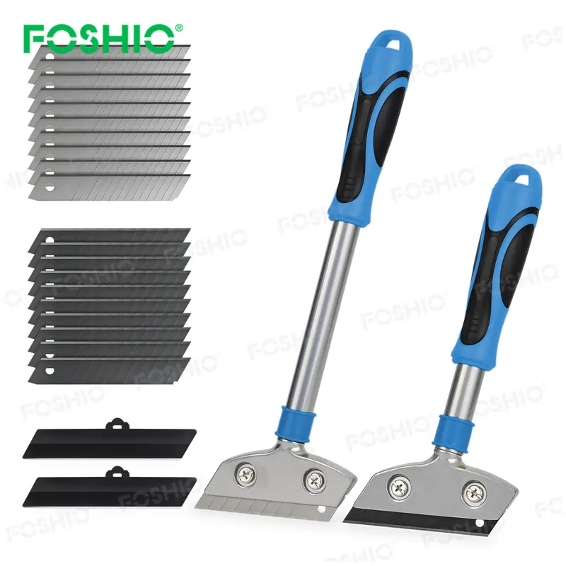Foshio tasarım temizleme geri çekilebilir bıçak aracı Metal duvar kazıyıcı temizleme aracı