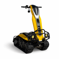 Vehículo Eléctrico Todoterreno Silencioso ETV-TANK ET4-S para un Solo Pasajero, Buggy Eléctrico para Puntos Turísticos, Vehículo Eléctrico con Tracción en las Orugas para Nieve
