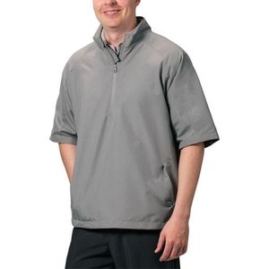 Polo de golf léger pour homme, personnalisé en usine, à manches courtes, respirant, hydrofuge, pour l'escalade et la randonnée, avec fermeture éclair 1/4 - Product Image 2