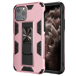 Leyi pour <span class=keywords><strong>Iphone</strong></span> <span class=keywords><strong>11</strong></span> <span class=keywords><strong>Pro</strong></span> <span class=keywords><strong>Max</strong></span> 17 Fonction de montage de voiture magnétique Hybrid Built-in Kickstand Hard Phone Case - Product Image 4