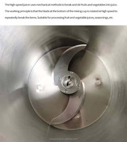 Industriële Fruitjam Saus Malen Mengen Breekmachine Knoflook Chili Chopper Blender