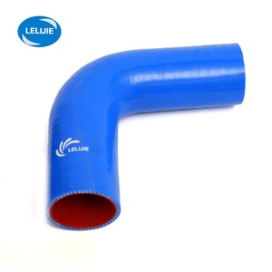 Tuyau d'<span class=keywords><strong>admission</strong></span> d'<span class=keywords><strong>air</strong></span> en silicone flexible à coude à 90 degrés avec anneau de retenue pour turbocompresseur robuste - Product Image 2