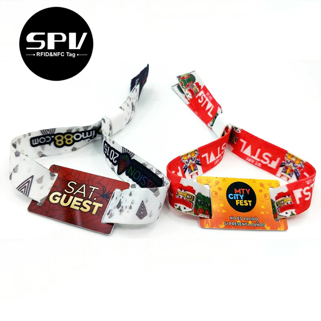 Programmable RFID Wristband MIFARE Ultralight C 13.56MHz Passive Ticket Identification Bracelet