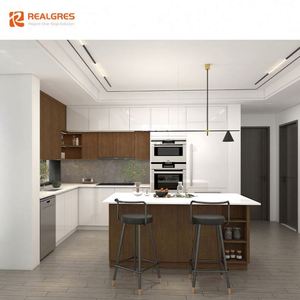 Isla de <span class=keywords><strong>Cocina</strong></span> Compacta Realgres con Barra de <span class=keywords><strong>Desayuno</strong></span> y Compartimentos de Almacenamiento Ocultos - Product Image 5