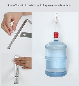 Doppio nastro adesivo da parete trasparente adesivo adesivo da parete Nano nastro quadrato per il <span class=keywords><strong>bagno</strong></span> di casa e ufficio - Product Image 2