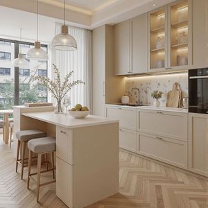 Muebles de Madera Franceses Personalizables para Cocina y Apartamento, Solución Completa para el Hogar - Product Image 1