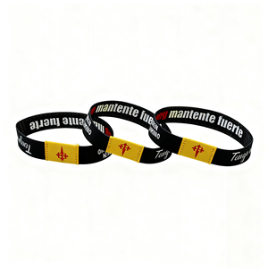 Logotipo personalizado al por mayor promocional reciclado de tela elástica poliéster Spandex tela sublimación pulsera elástica para eventos - Product Image 6