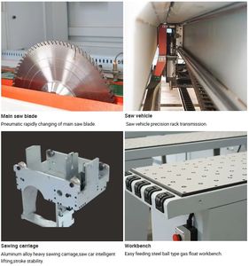 เครื่องเลื่อยแผงอัตโนมัติ เครื่องเลื่อยคานคอมพิวเตอร์ เครื่องเลื่อยตัดไม้ประสิทธิภาพสูงสำหรับงานเฟอร์นิเจอร์ - Product Image 6