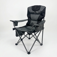 Chaise de camping pliante style Quad / X-frame avec accoudoirs et porte-gobelets, idéale pour la plage et les voyages – Offre spéciale fabricant