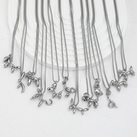Collier artisanal en acier inoxydable avec pendentif en forme de loup, éléments chinois, 12 signes du zodiaque