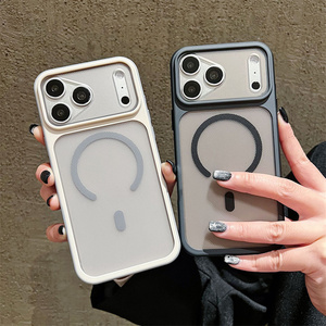 เคสโทรศัพท์มือถือแม่เหล็กแบบด้านลายมัวร์สุดฮิตสำหรับ iPhone 17 16 15 Pro Max ผิวสัมผัสแบบฟรอสติ้ง โปร่งแสง ทนทาน ฝาหลังแข็งแรง - Product Image 2