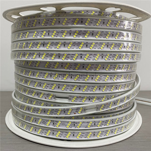 Bande lumineuse <span class=keywords><strong>LED</strong></span> Super brillante <span class=keywords><strong>220V</strong></span> Double rangée 180Leds/m lampe à bande <span class=keywords><strong>Led</strong></span> SMD2835 <span class=keywords><strong>ruban</strong></span> <span class=keywords><strong>Led</strong></span> Flexible blanc/blanc chaud - Product Image 5